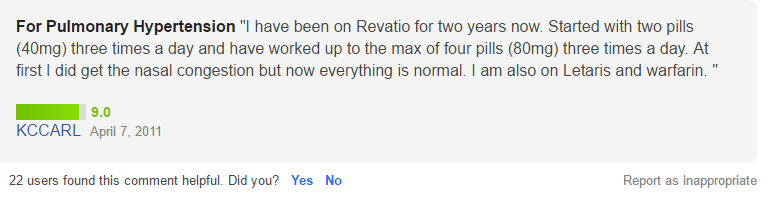Revatio Testimonial