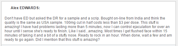 Hard on Oral Jelly Testimonial