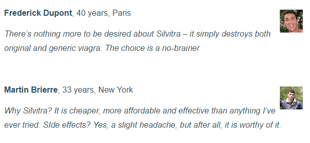 Silvitra Testimonials